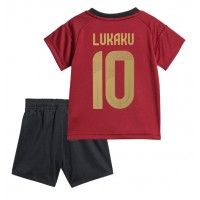 Stroje piłkarskie Belgia Romelu Lukaku #10 Koszulka Podstawowej dla dzieci ME 2024 Krótki Rękaw (+ szorty)